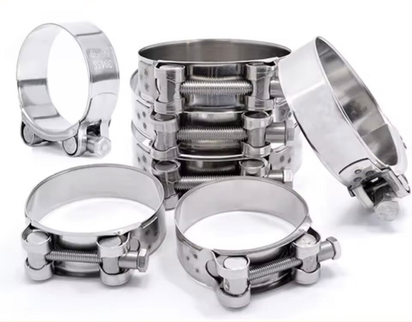 304 Edelstahl Schlauchschellen T-Bolzen  17-174 mm Turbo Ladeluftkühler verstellbare Rohrschellen
