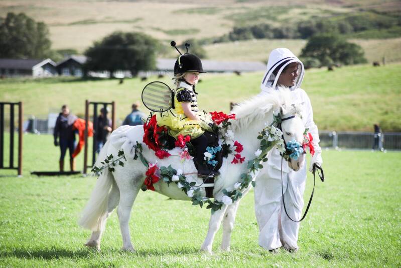 Child and pony in Fancy Dress  at Bellingham Show Northumberland