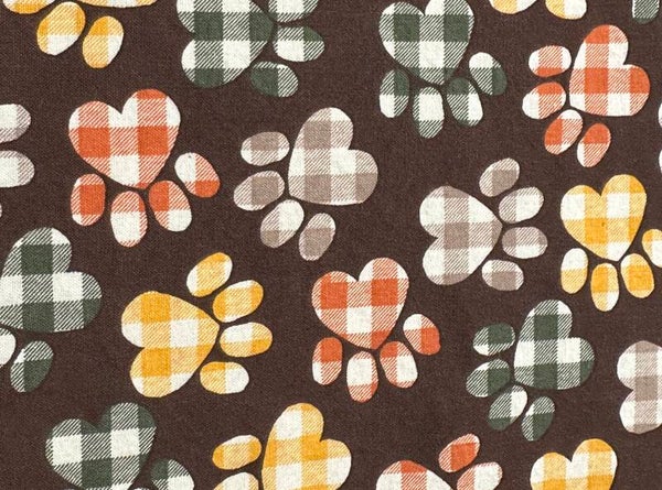 Plaid Paw Prints