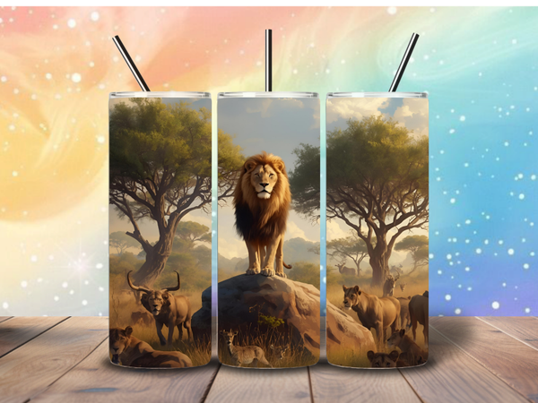 Tumbler | Leeuw op rots