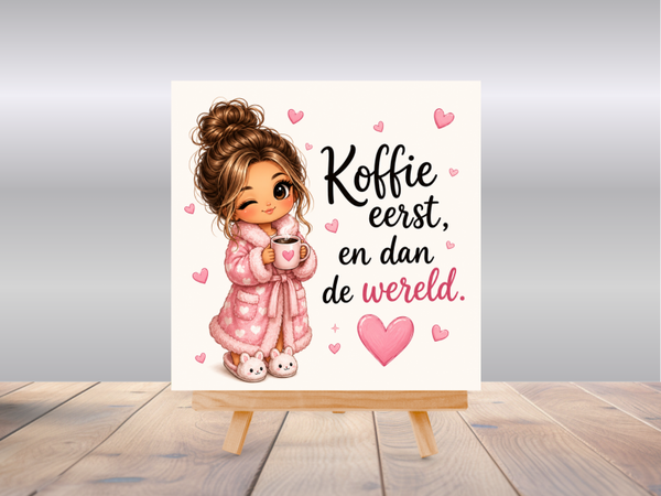 Tegel | Eerst koffie en dan de wereld