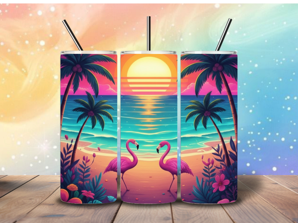 Tumbler | Flamingo beach