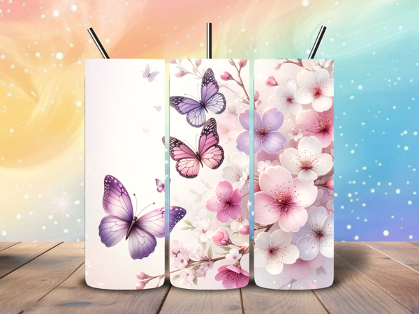 Tumbler | Bloesem vlinders