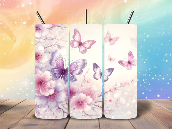 Tumbler | Vlinder bloesem