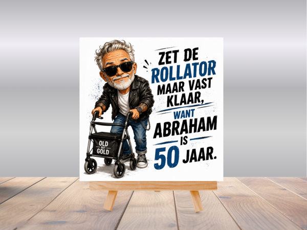 Tegel |  50 jaar, rollator