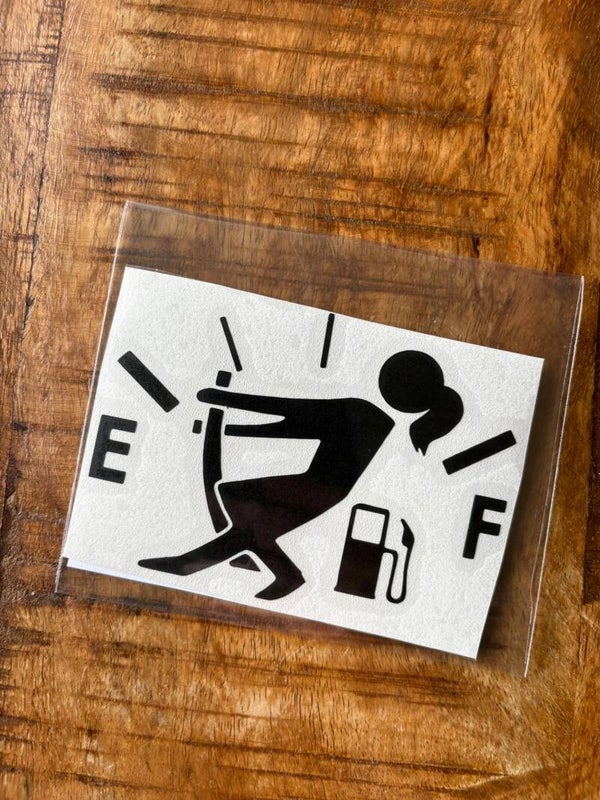 Tankdopsticker Meisje