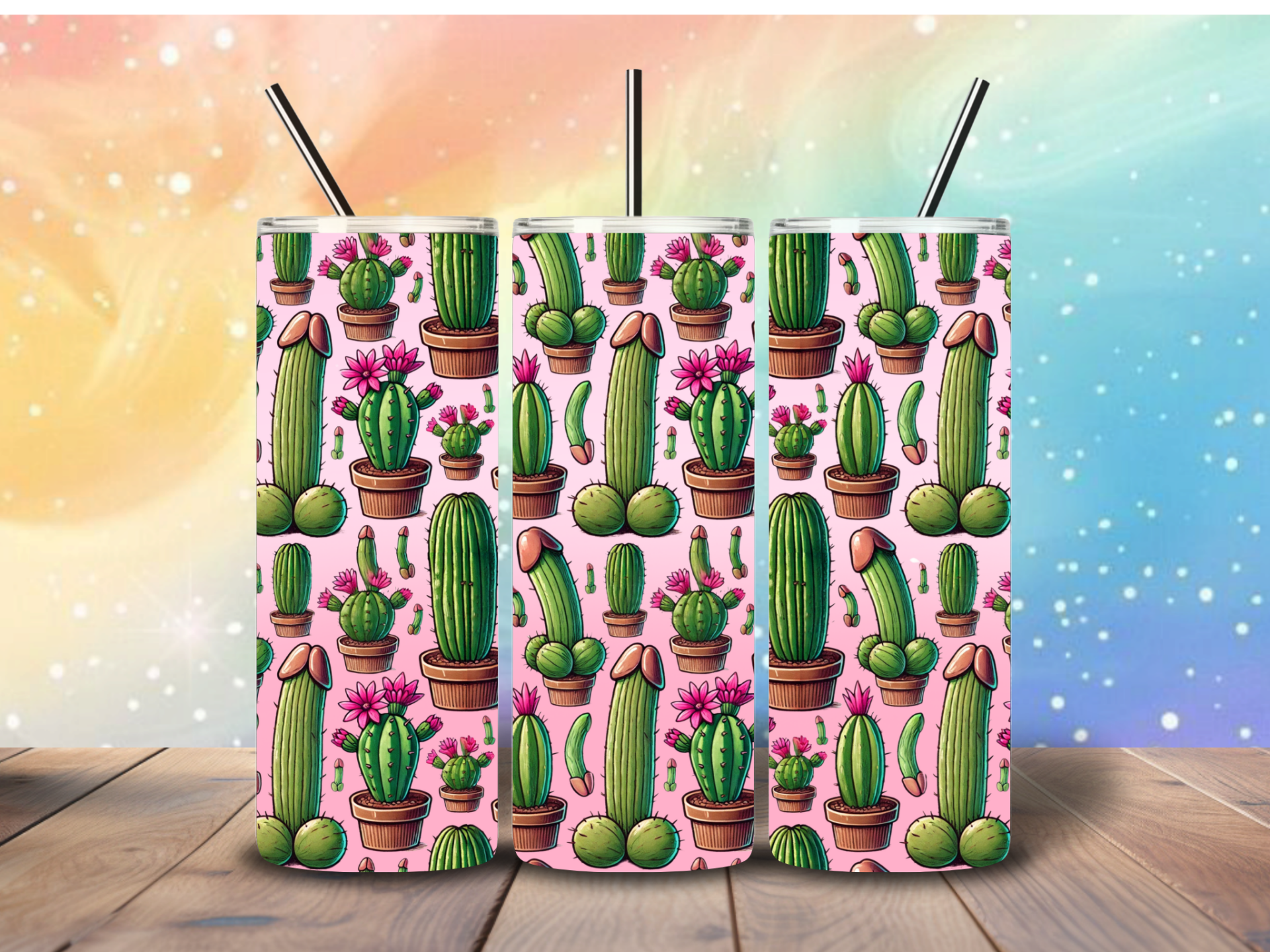 Tumbler | 18+ cactus roze