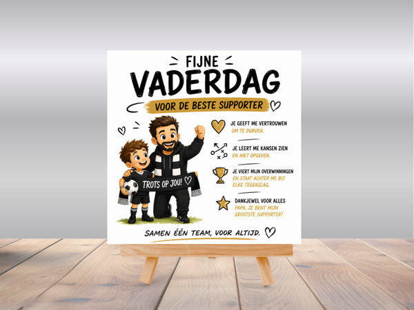 Tegel | vaderdag, voor de beste supporter