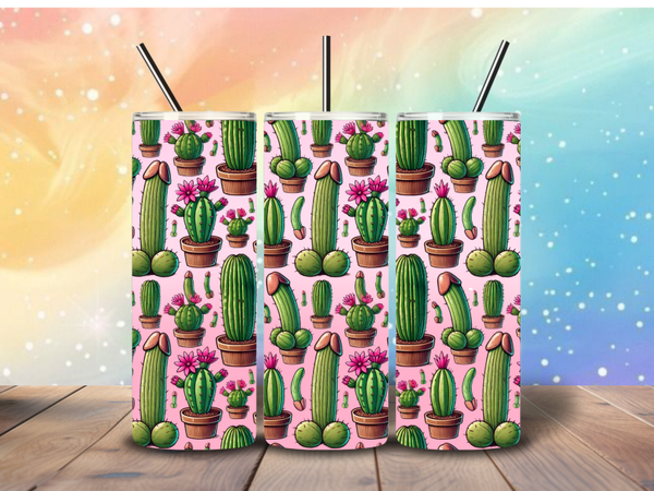 Tumbler | 18+ cactus roze