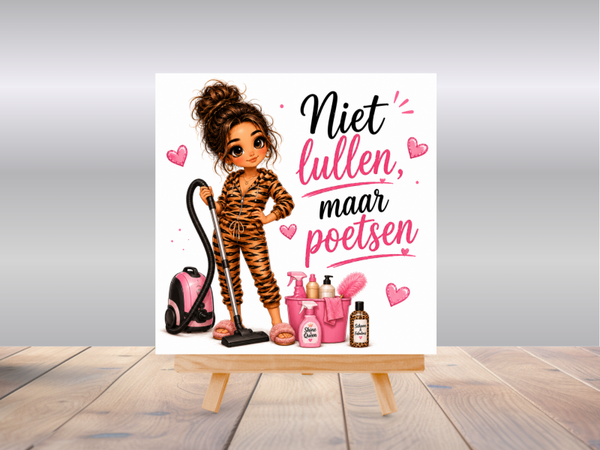 Tegel | Niet lullen, maar poetsen