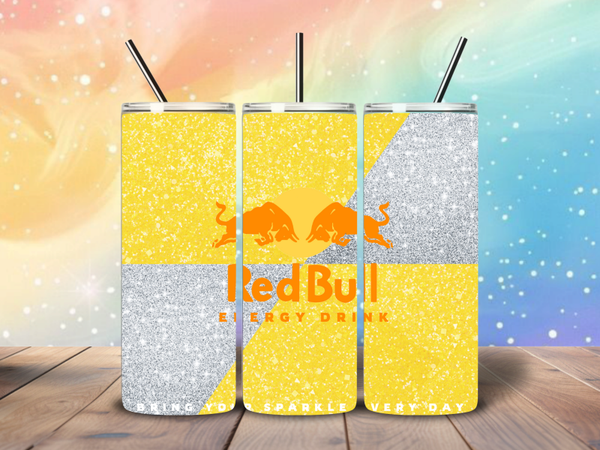 Tumbler | RB geel glitter