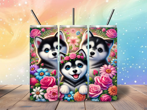 Tumbler | Husky Blossom Bliss