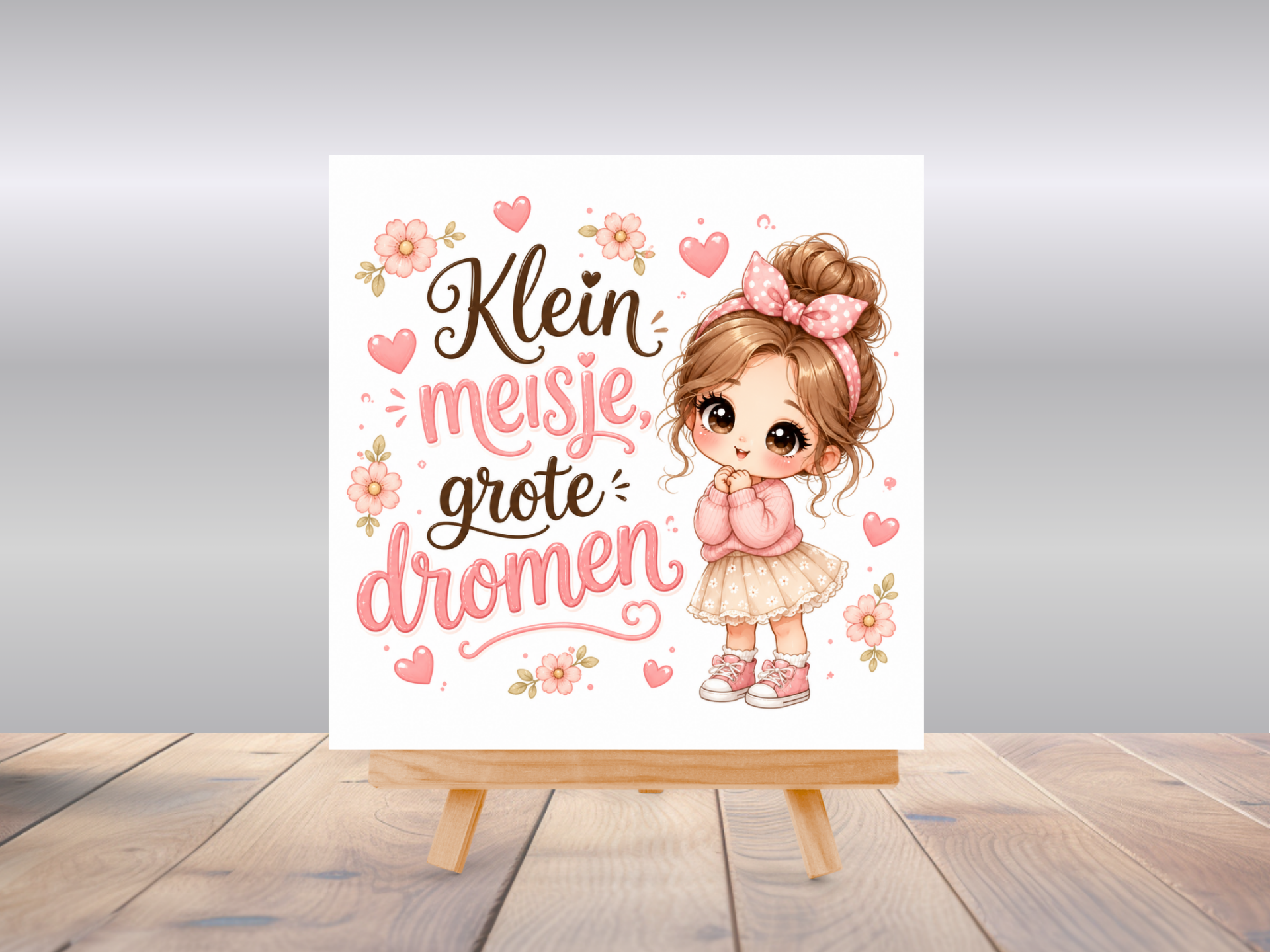 Tegel | Kleine meisje, grote dromen