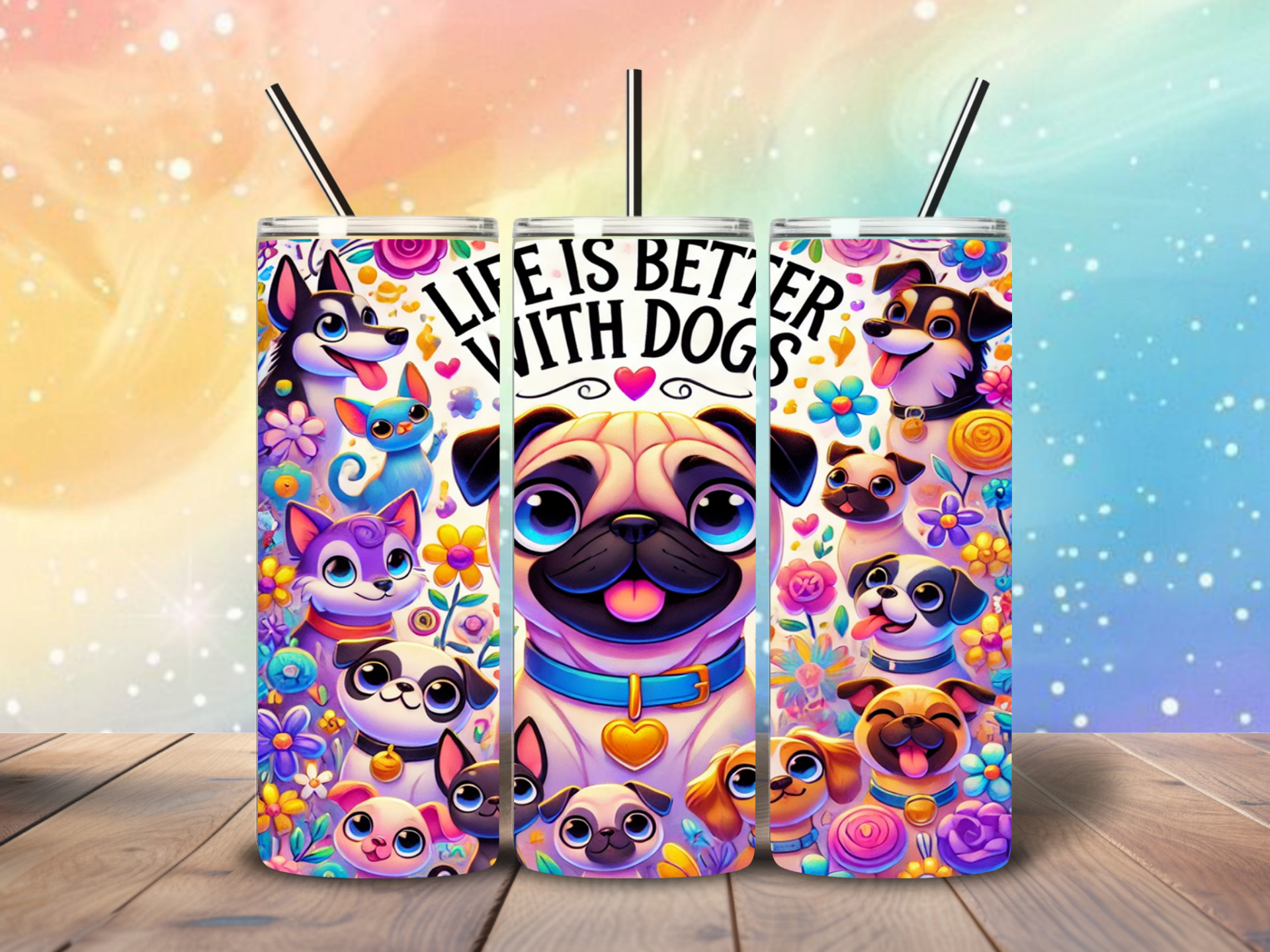 Tumbler | Pug & Friends