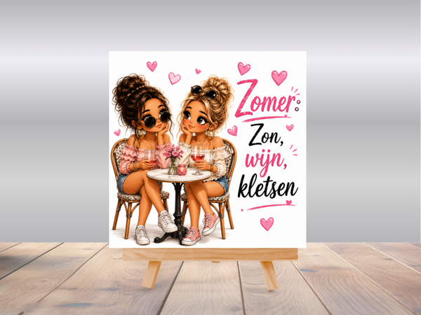 Tegel | Zomer: Zon, wijn, kletsen