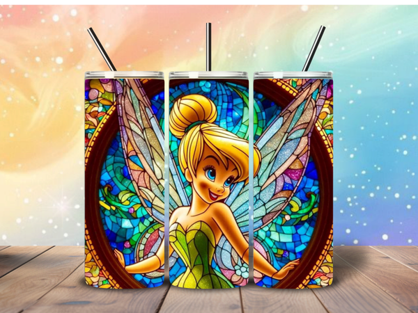Tumblers | Glas in lood Tinkerbell