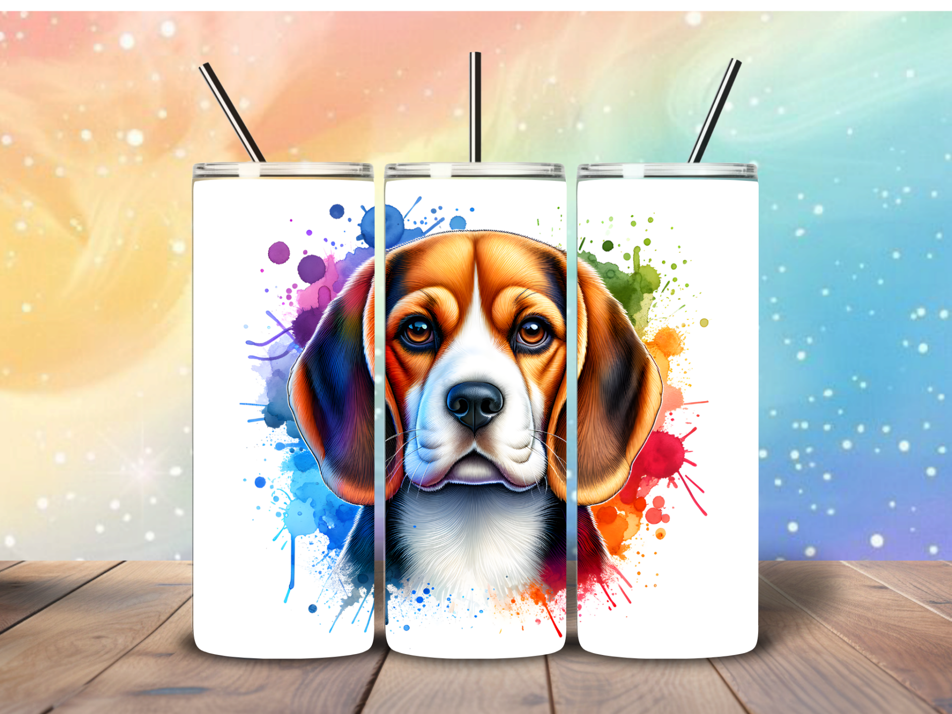 Tumbler | Beagle Splatter