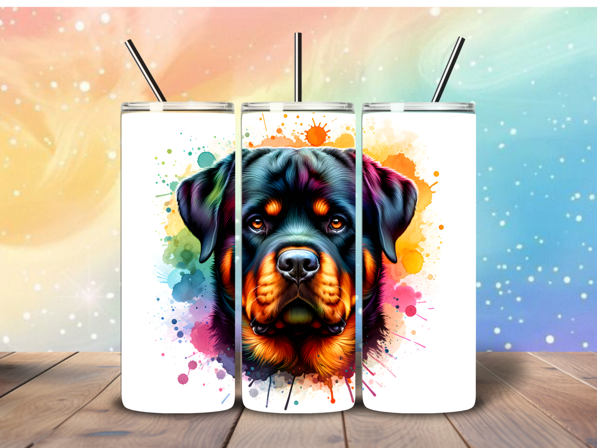 Tumbler | Rottweiler splatter