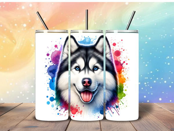 Tumbler | Husky splatter
