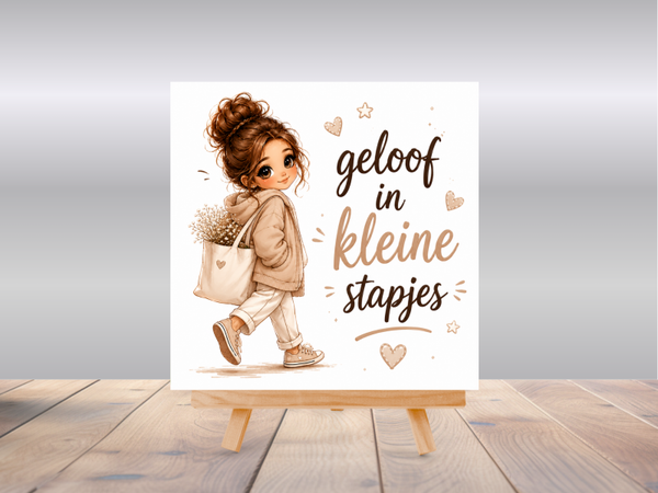 Tegel | Geloof ik kleine stapjes
