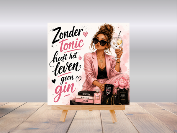 Tegel | Zonder tonic heeft het leven geen gin