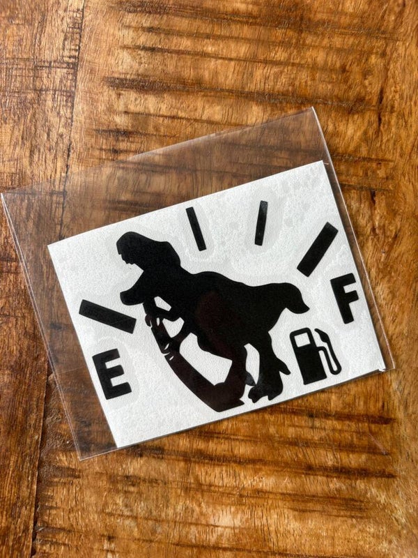 Tankdopsticker Dino