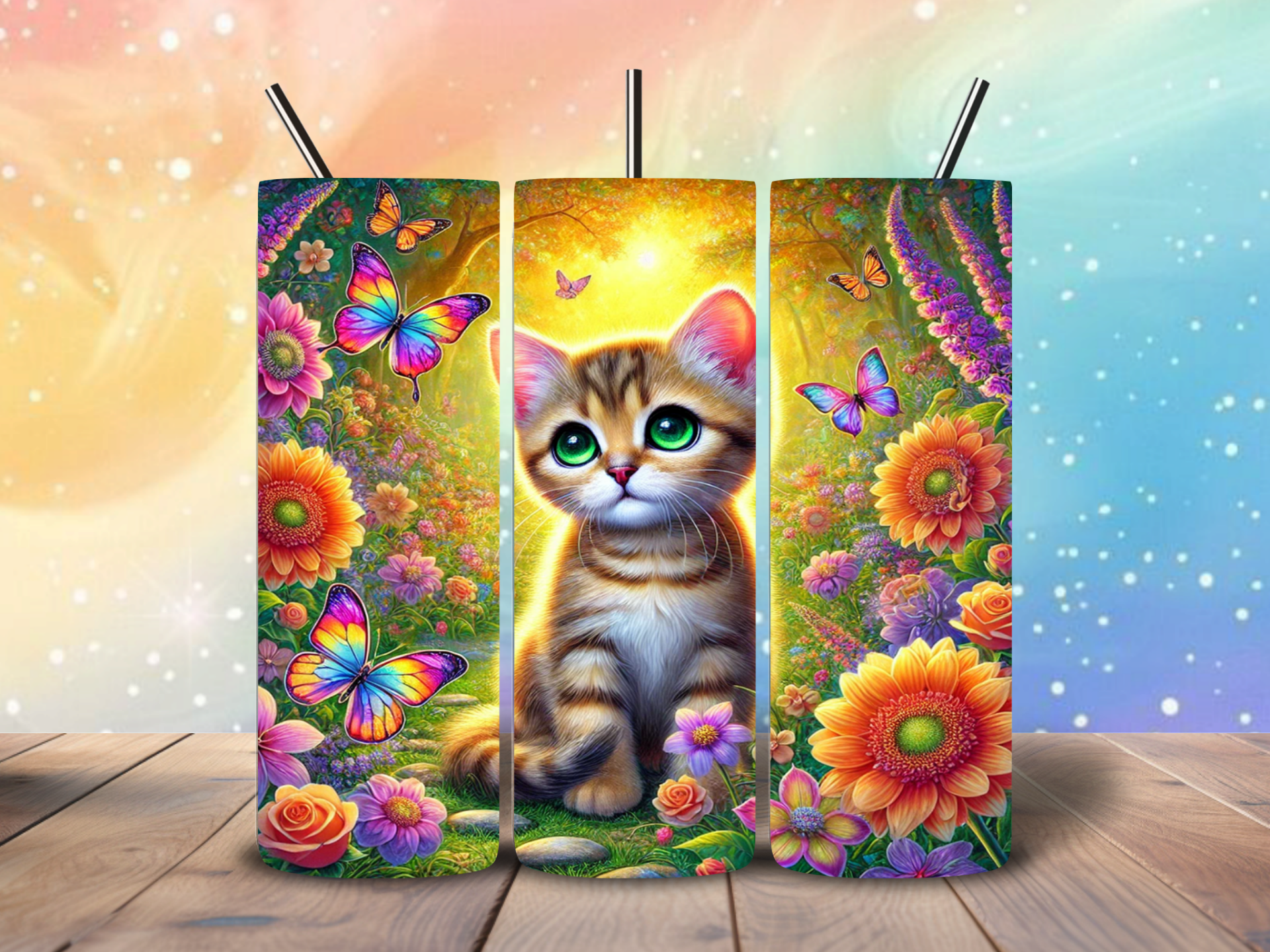 Tumbler | Sunshine Garden Cat