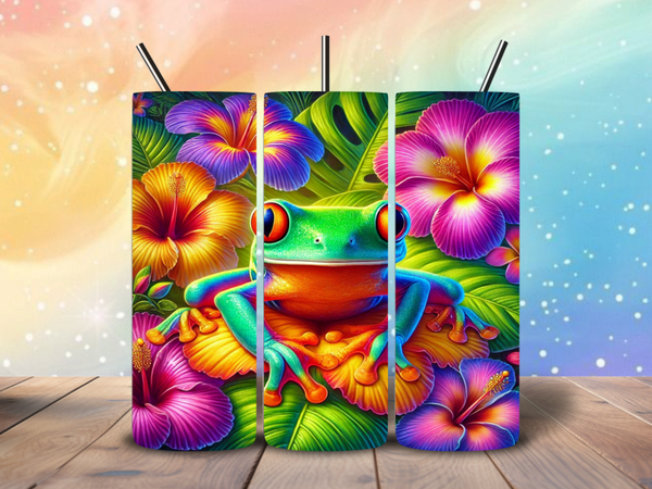 Tumbler | Tropical Bloom Frog