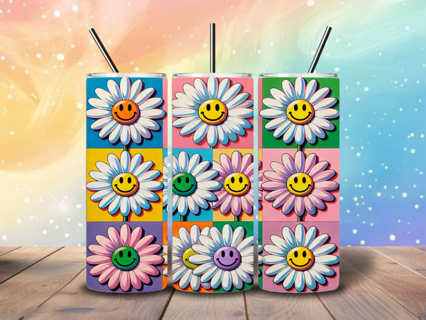 Tumbler | vrolijke bloemen