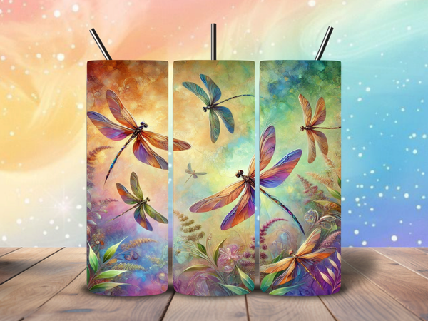 Tumbler | Golden Glow Dragonfly
