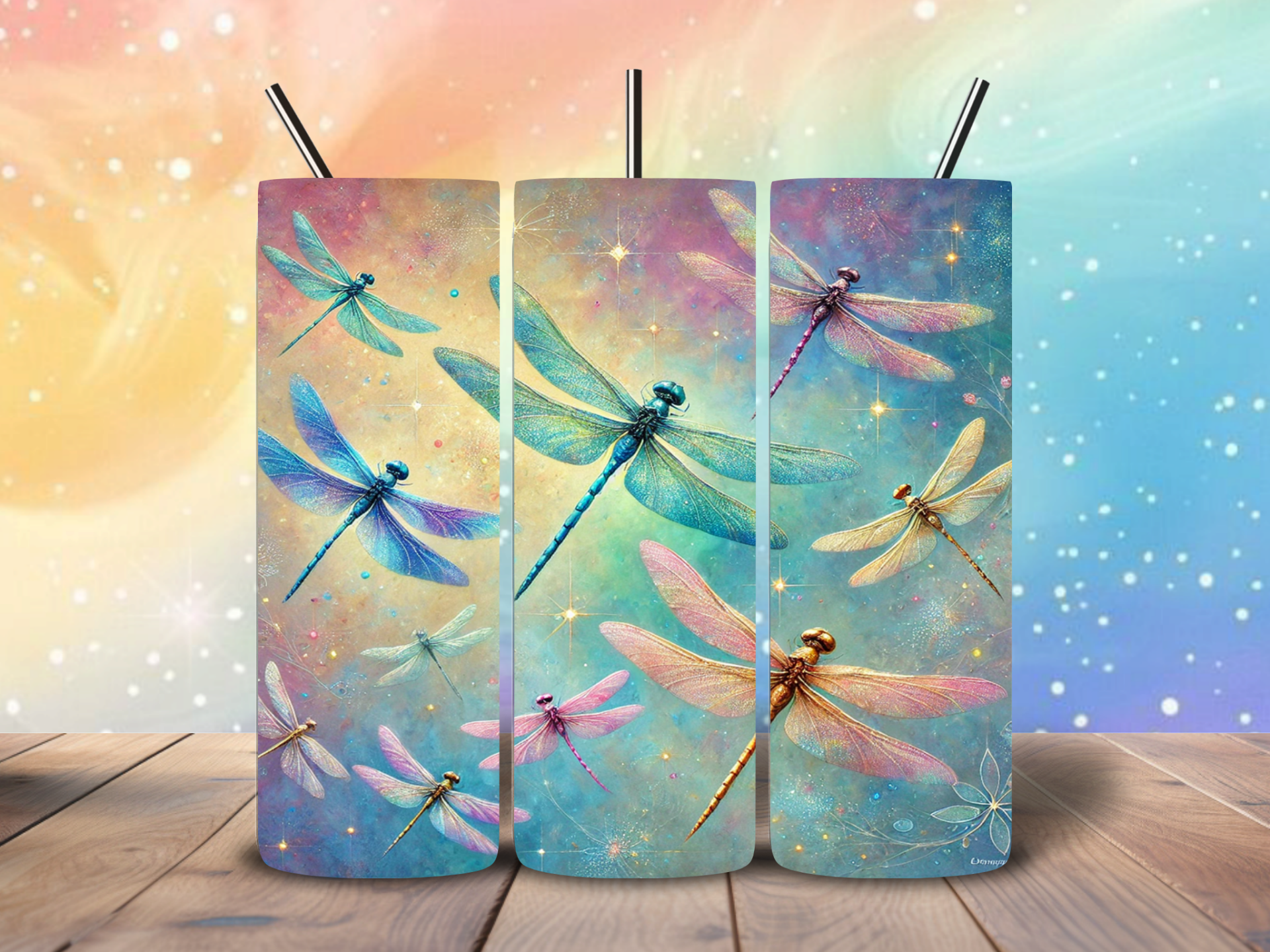 Tumbler | Pastel Dragonfly Dreams