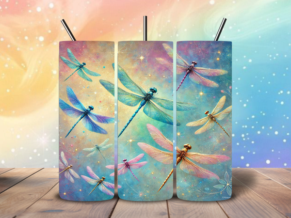 Tumbler | Pastel Dragonfly Dreams