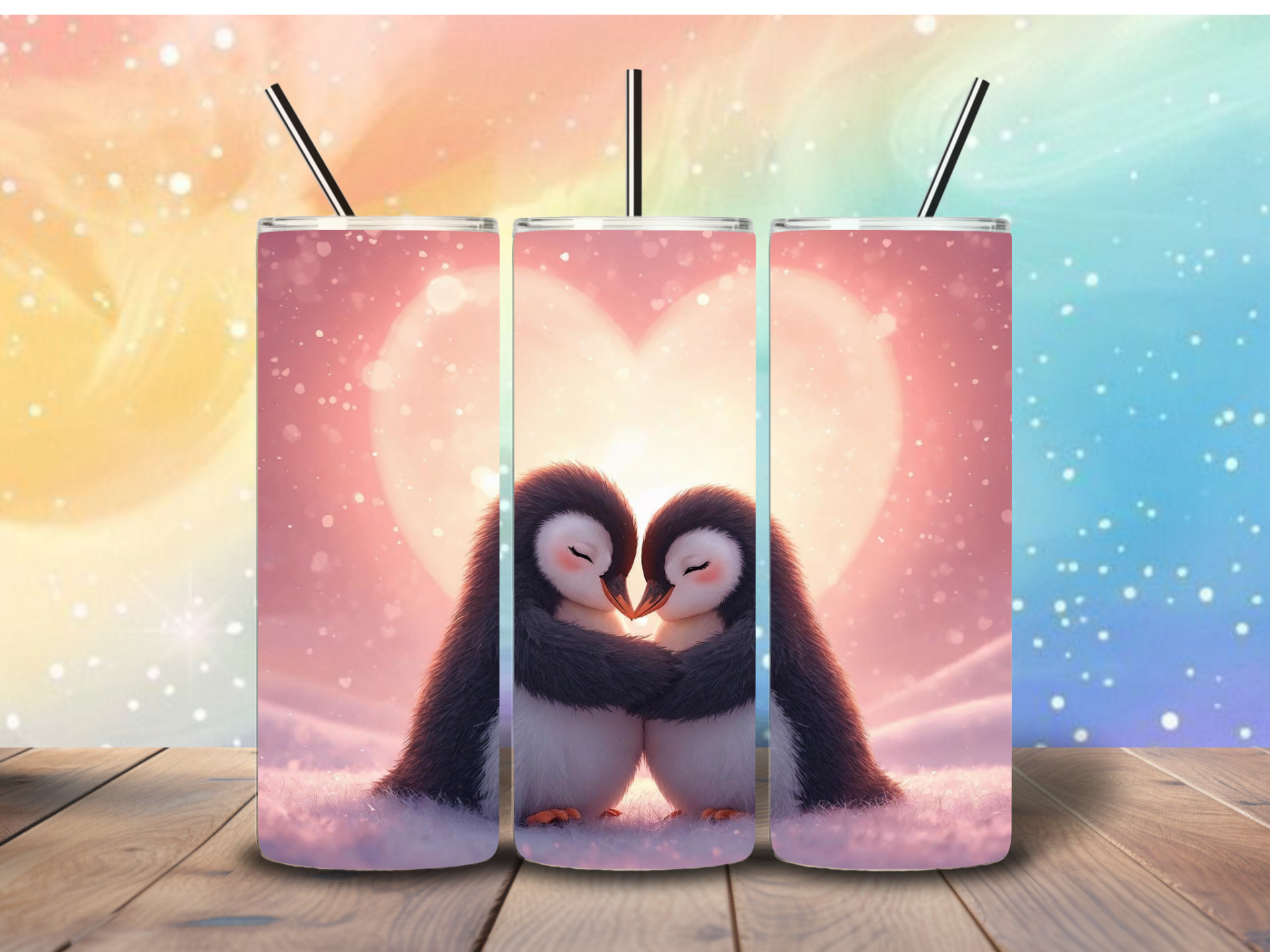 Tumbler | Pinguïn hart