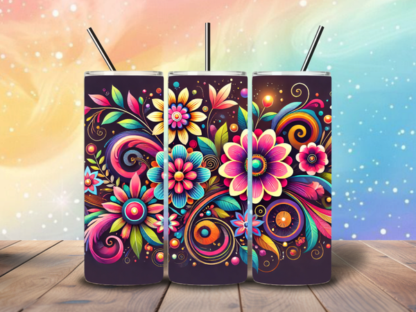 Tumbler | Felle bloemen