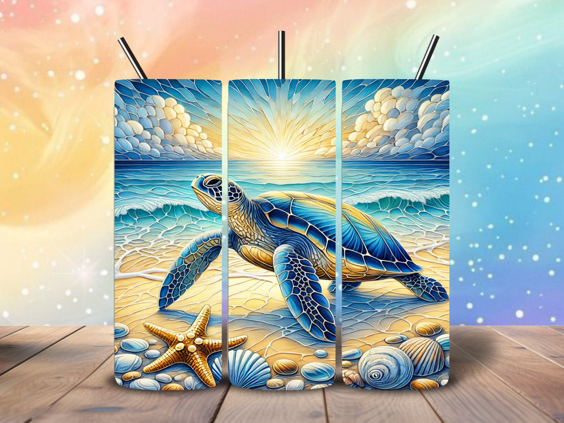 Tumbler | Beach Turtle