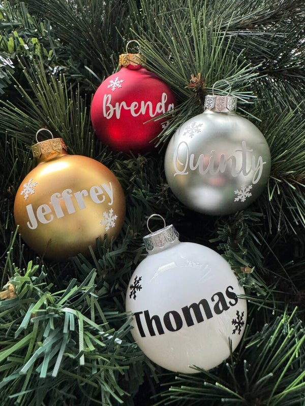 Gepersonaliseerde kerstbal