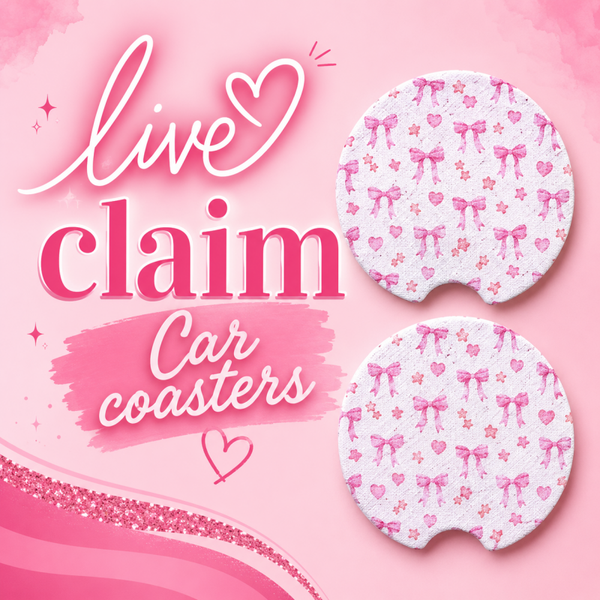 Live claim Car Coasters