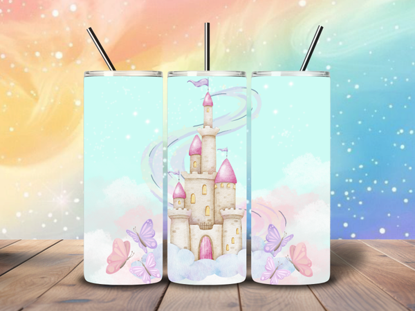 Tumbler | Droomkasteel met vlinders