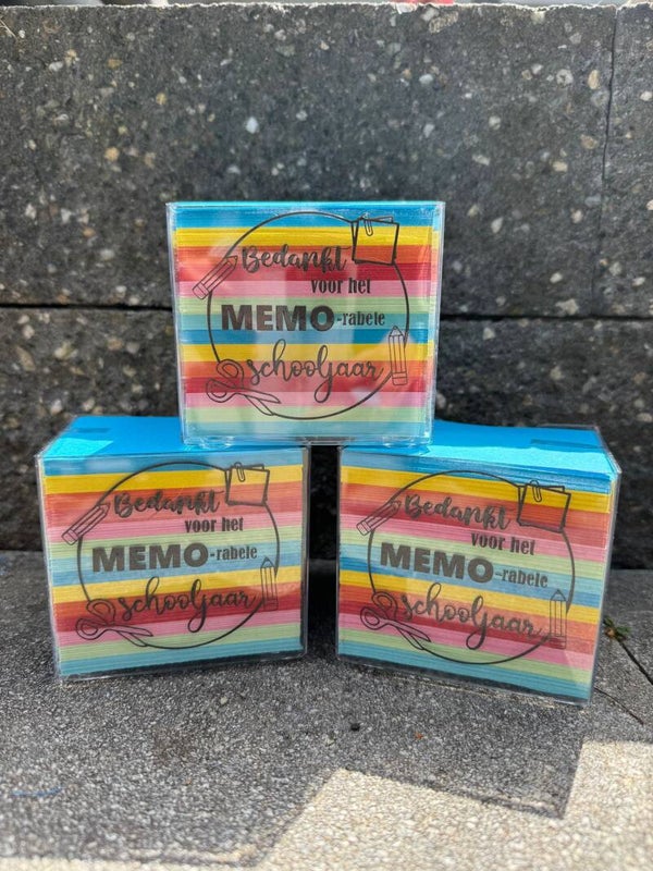 Memoblok | Memo-rabele schooljaar