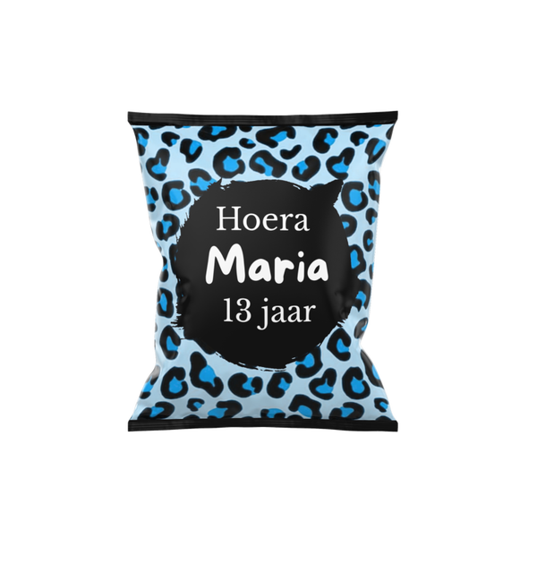 Chips zakje | Panter blauw
