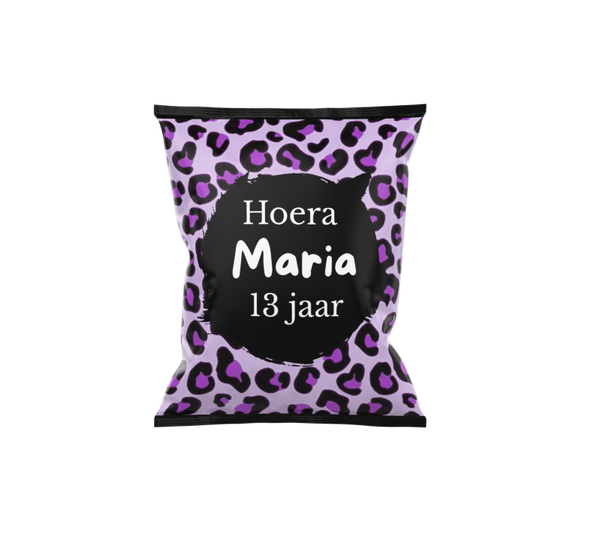 Chips zakje | Panter paars