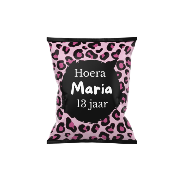 Chips zakje | Panter Roze