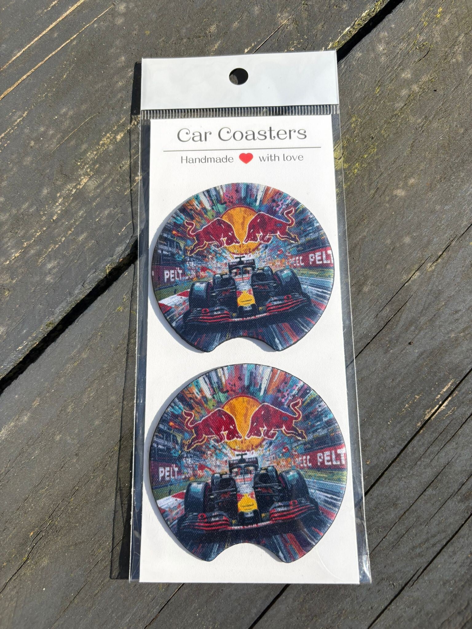 Car coaster Redbull graffiti