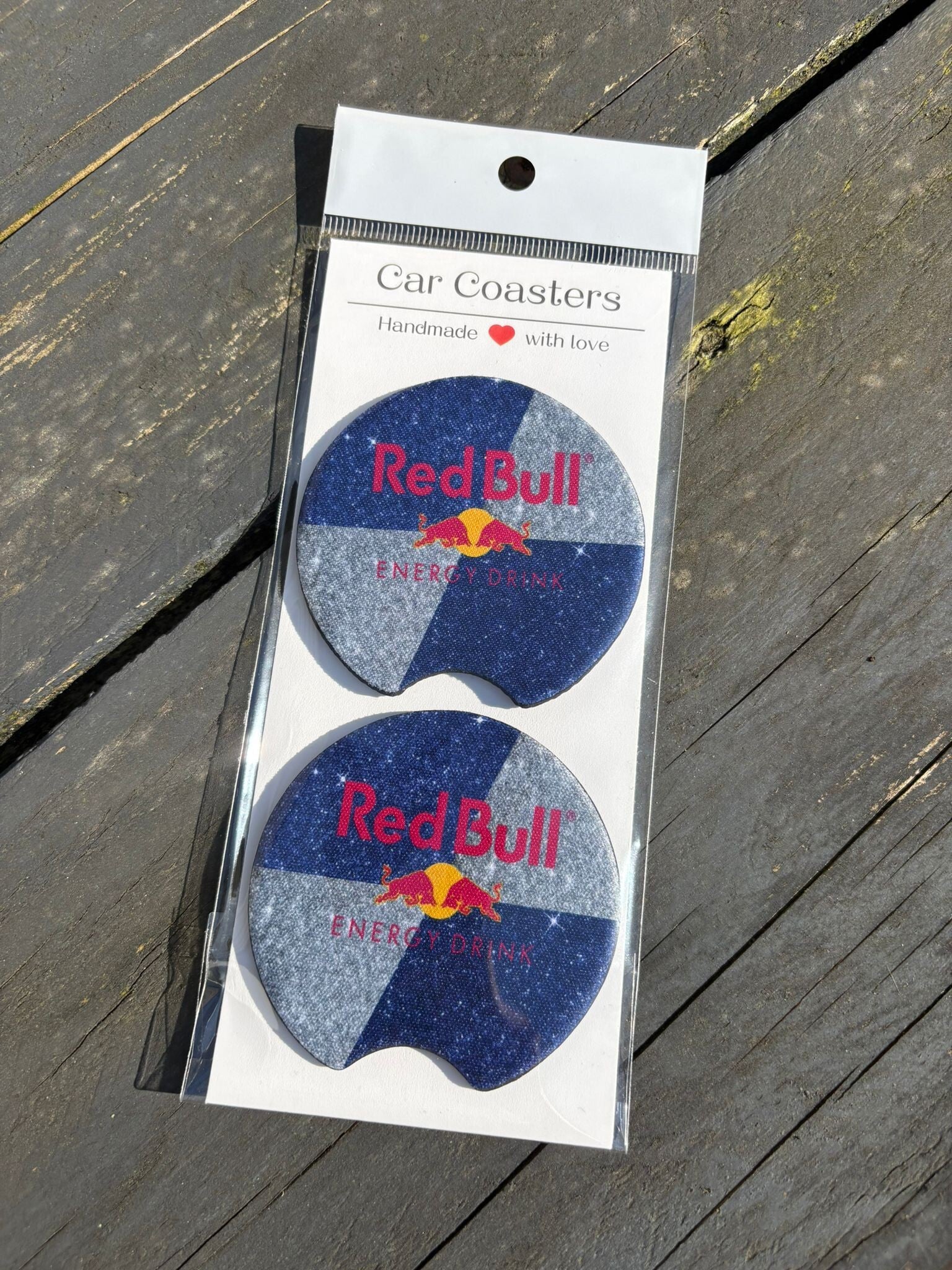 Car coaster redbull blauw