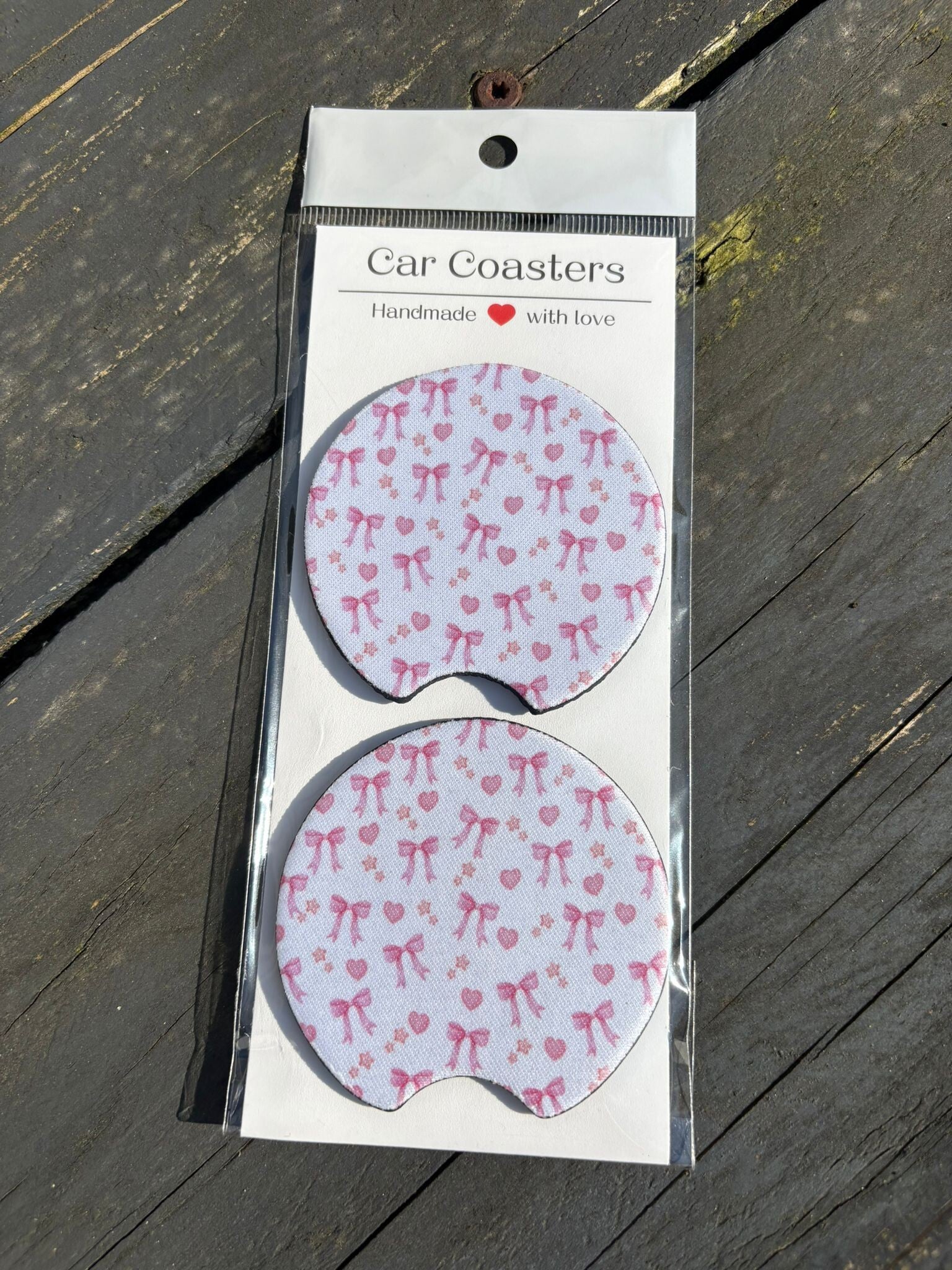 Car coaster Strikjes