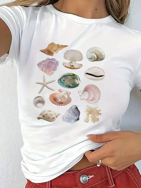 Schelpjes baby tee