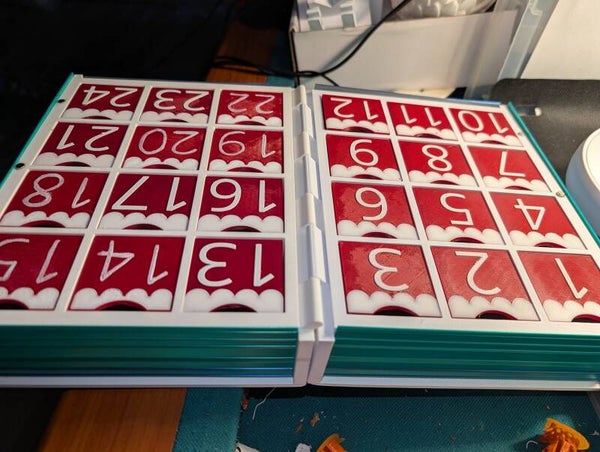 24 Drawers 'Til Christmas — Deluxe Filled Edition (3D Printed Advent Calendar)
