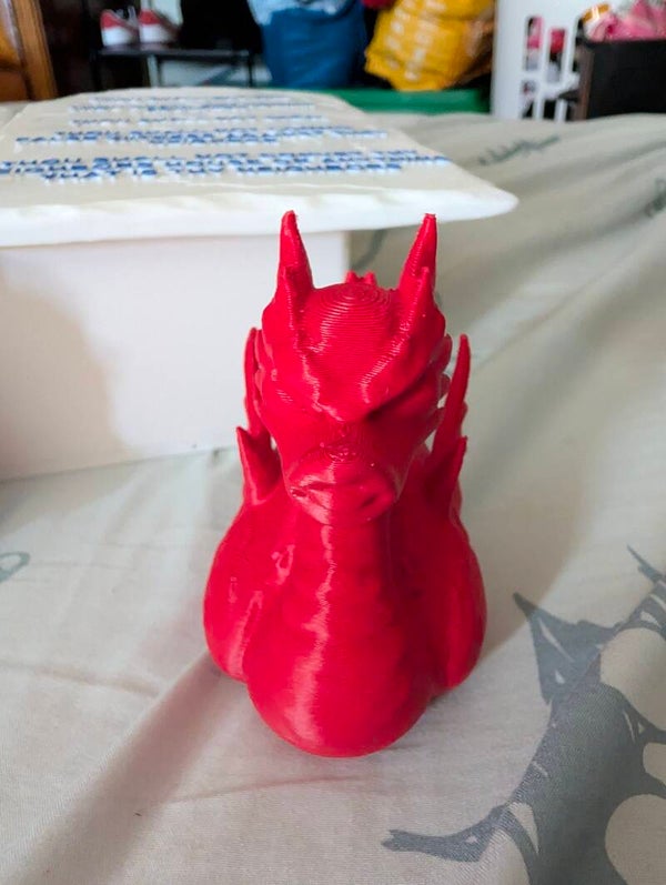 Red Dragon Duck — 3D Printed Duck Figurine