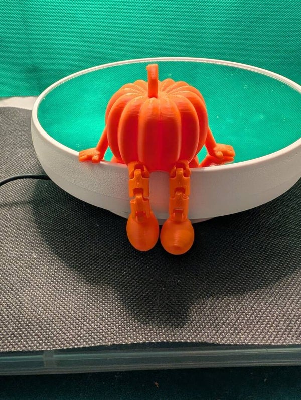 Articulated Pumpkin Shelf Sitter