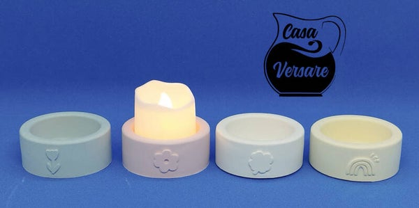 Alabaster-Teelichthalter-Set (4er) personalisiert